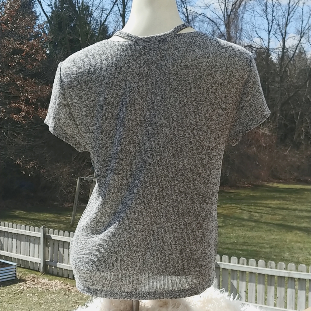 EXPRESS One Eleven Boxy Tee with Strappy Detail - Picture 5 of 7